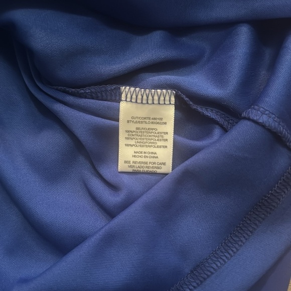 Blue Cold Shoulder Bell Sleeve Dress by Heart Soul - Size Medium - Picture 10 of 11